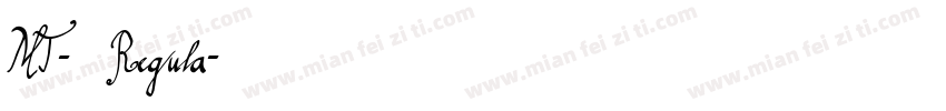 MT-韵西体 Regula字体转换